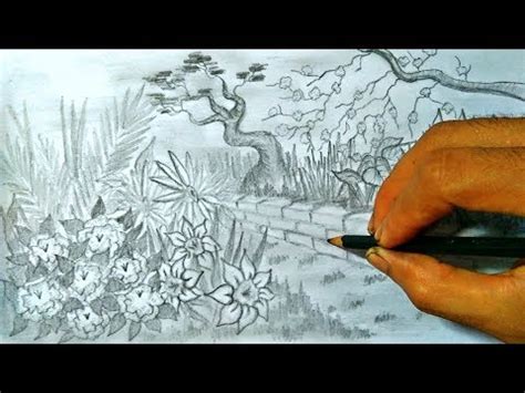 Berikut ini adalah cara menggambar taman yang indah,menggambar taman dan kolam ikanadapun bahan dan alatnya :1.kertas bc2.spidol snowman3.pensil warna4.crayo. Menggambar Taman Bunga - YouTube