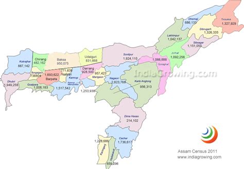 Assam Population 20232024 Maps Districts Cities Language