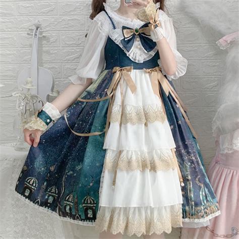 Lolita Fashion Dresswomen Dressgirl Dresscostume Etsy