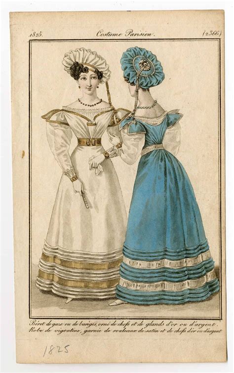Women 1820 1826 Plate 105 Historical Fashion Fashion Plates