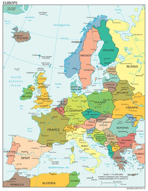 Test Mapa Europy I Stolice Margaret Wiegel