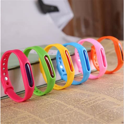 Colorful Environmental Protection Silicone Wristband Summer Mosquito