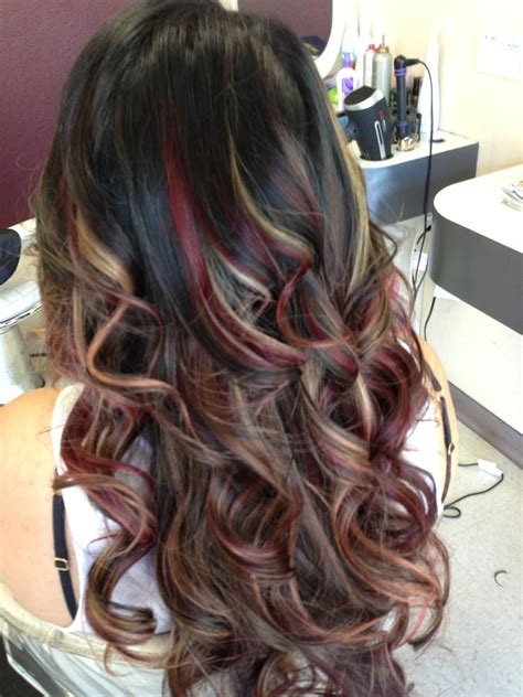 There is a reason why all shades of blonde are so popular. Red and caramel highlights.. | Yelp