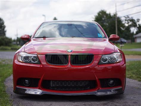 Bmw E90 E91 E92 E93 Carbon Fiber Lip For M3 Style Front Bumper