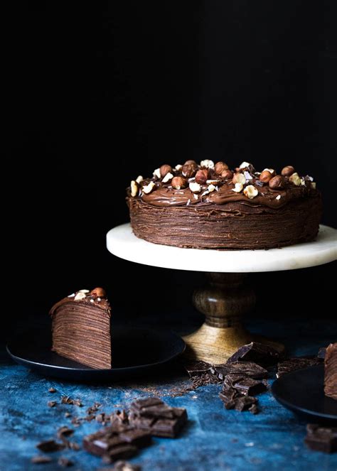 Hazelnut Chocolate Cr Pe Cake Recipe Broma Bakery Chocolate Crepes