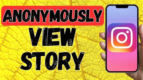 How To Anonymously View Instagram Story Youtube