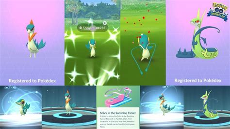 Shiny Snivy Community Day In Pok Mon Go Pokemon Go Pokemon