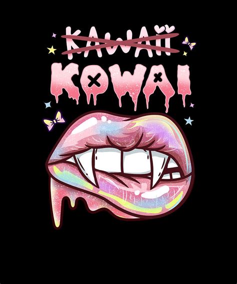 Kawaii Kowai I Pastel Goth I Menhera Design Digital Art By Bi Nutz