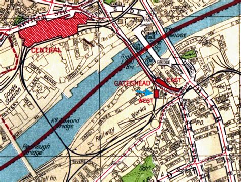 Gateshead Town Map