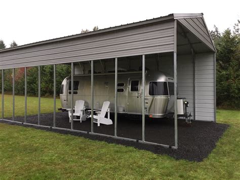 Cool Aluminum Rv Covers Metal Building With Carport Attached