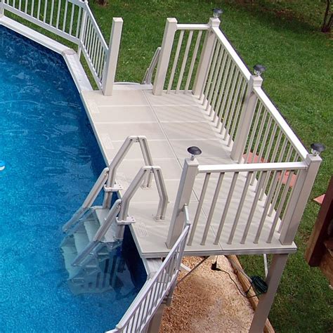 Prefabricated Deck Kits For Above Ground Pool 2019 Deck Mate 21x52′ Pool Package And Deck