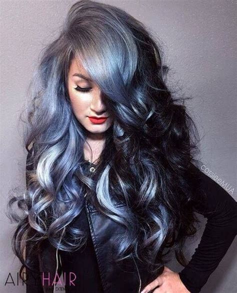 21 Grey And Blue Hairstyles Hairstyle Catalog