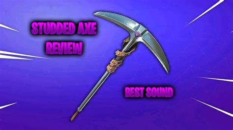 Studded Axe Sound Review Fortnite Swipzy Youtube