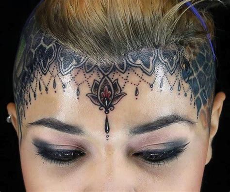 Face Tattoos For Women Girl Neck Tattoos Head Tattoos Body Art