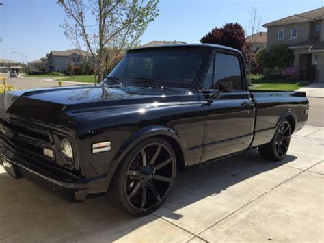 Chevrolet C 10 Pickup Truck 1968 Black For Sale Ce148z129997 68