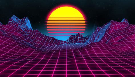 Retro Gaming Sunrise Wallpapers Wallpaper Cave