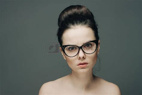 Beautiful People With Glasses Naked Shoulders Cosmetology Dermatology Hairstyle By Shotprime