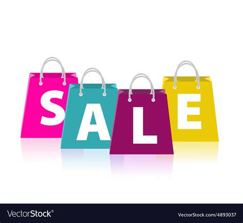 Sale Bags Royalty Free Vector Image Vectorstock