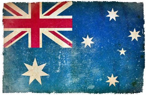 australia grunge flag set dark gray isolated on white background vector illustration for your