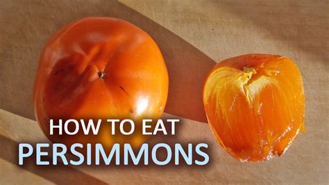 Dogs can eat persimmon (no pits). How To Eat Persimmon and Choose Ripe Fruits to Eat - YouTube