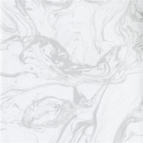 Modern Marble Wallpaper In White And Metallic Design By