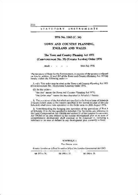 Arrangement of sections part i. The Town and Country Planning Act 1971 (Commencement No ...