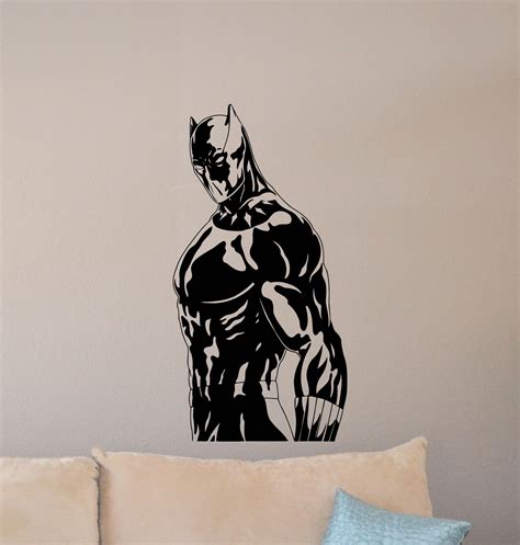 Black Panther Wall Decal Sign Superhero Poster T Kids Etsy