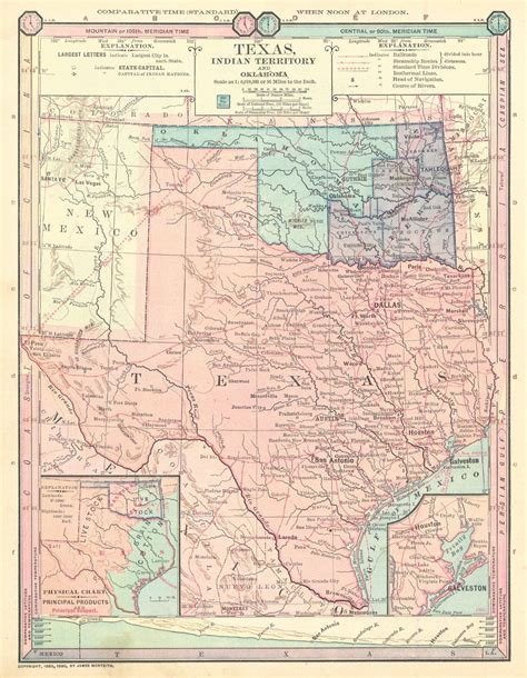 Texas Indian Territory And Oklahoma American Book