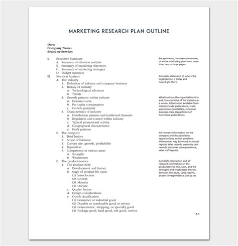 Marketing Plan Outline Template 16 Examples For Word Pdf Format