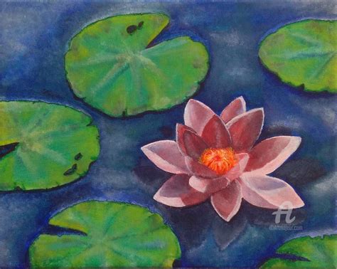 Lily Pad Painting By Asma Shala Artmajeur