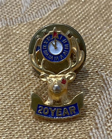 Vintage BPOE Elks Fraternal 7 Pins Lot Exalted Ruler Elk Of The Year