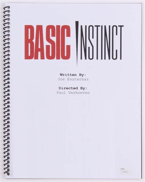 Basic Instinct The Screenplay By Joe Eszterhas Goodreads