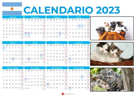Calendario 2023 Argentina Con Festivos Pdf