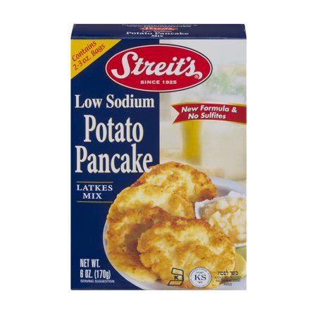 Potato pancakes w/bacon (delicious cooking recipes). Streit's Potato Pancake Mix Low Sodium, 6.0 OZ - Walmart.com