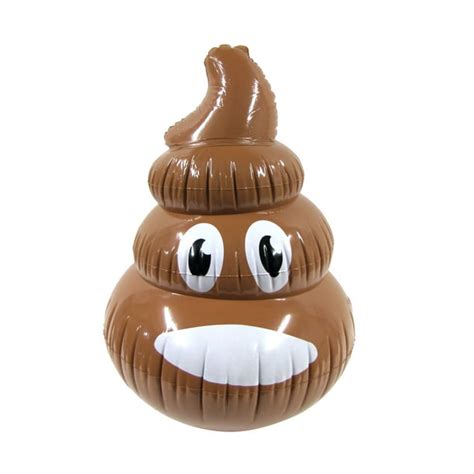 24 Inflatable Poop Emoji Fake Poo Novelty Pool Float Blow Up Party Toy