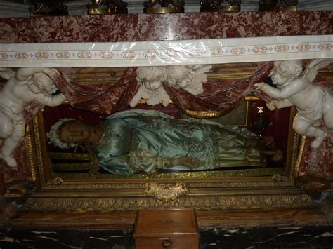 The Body Of St Vittoria In Santa Maria Della Vittoria Painting
