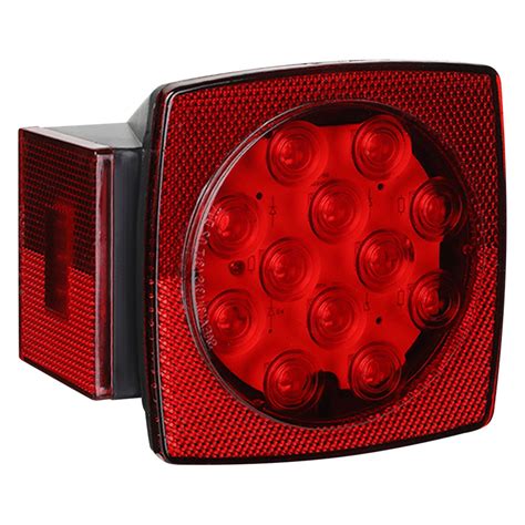 Lumen 88 1001947 4 Red Square Led Combination Tail Lights