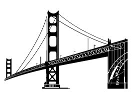 Golden Gate Bridge | Golden gate bridge, Golden gate, Golden gate bridge drawing