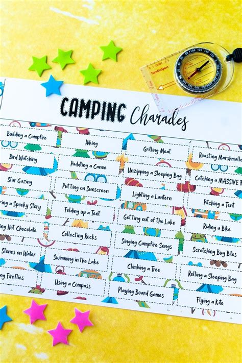 Play Camping Charades Or Pictionary To Add An Element Of Fun To A