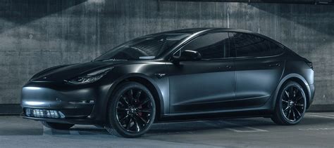 Tesla Model 3 In Matte Black Makes A Comeback With Aftermarket Mods