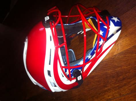 Airbrushed American Flag Catchers Mask — Dallas Airbrushdallas Airbrush