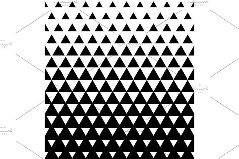 Halftone Triangular Pattern Vector Triangular Pattern Halftone