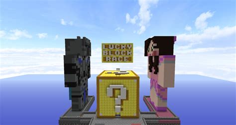 Lucky Block Race Made For Popularmmos And Supergirlygamer Pat And Jen