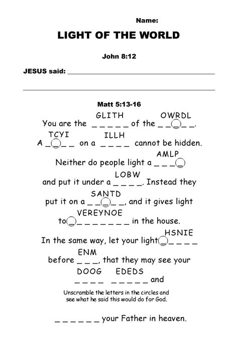 12 Best Images Of Bible Activity Worksheets Printable Bible Activity