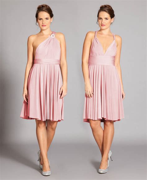 Buy Dusky Pink Multiway Bridesmaid Dress In Stock