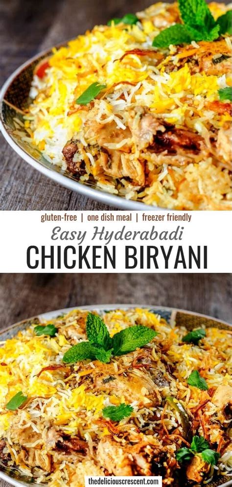 Easy Hyderabadi Chicken Biryani | The Delicious Crescent