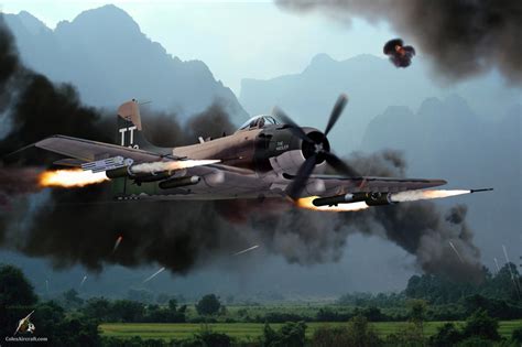 Vietnam War A 1 Skyraider By Ron Cole By Colesaircraft On Deviantart