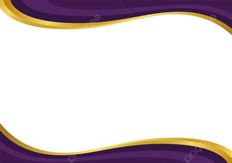 A4 Transparent Purple Gold Border Frame A4 Transparent Purple Gold