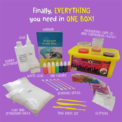 New Slime Kit Supplies Stuff Instructions Included Science Package