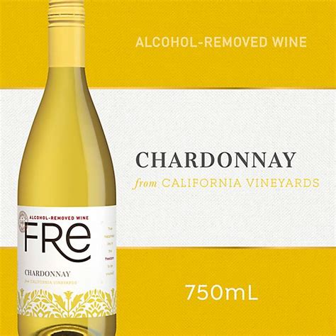 Sutter Home Fre Alcohol Removed Chardonnay White Wine Bottle 750 Ml